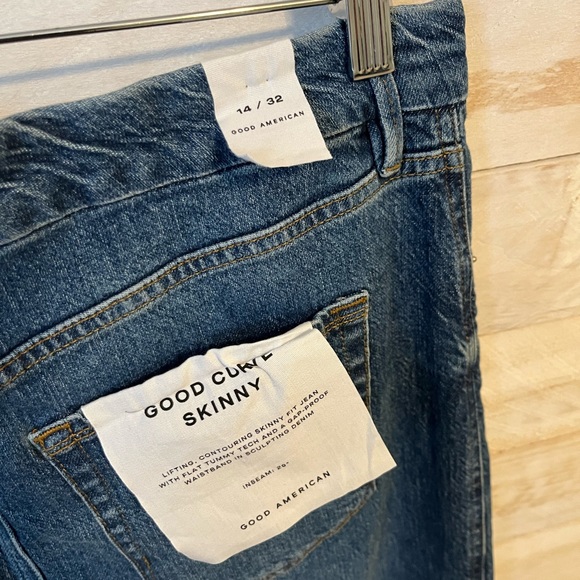NWT Good American Good curvy skinny jeans size 14 - Picture 3 of 9
